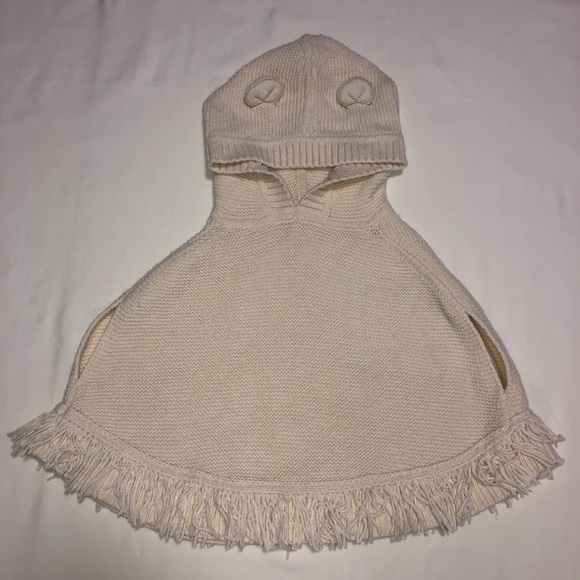 GAP Other - Baby Gap Ivory Knit-Style Poncho 3T